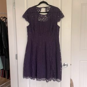 Lovely lace overlay dress from Ricki’s. . Pulls dark navy as well as purple NWT